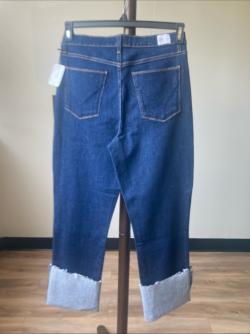 Hudson jean high rise Zoeey deep cuff straight crop jean casual denim size 27 - Picture 17 of 17